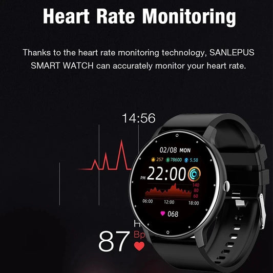 LIGE 2026 Smart Watch Sport Fitness Waterproof For Android- IOS
