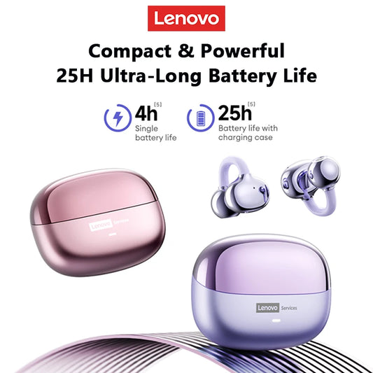 Lenovo LE302 Wireless Bluetooth 6.0 Headset Long Battery Noise Cancelling Headphones