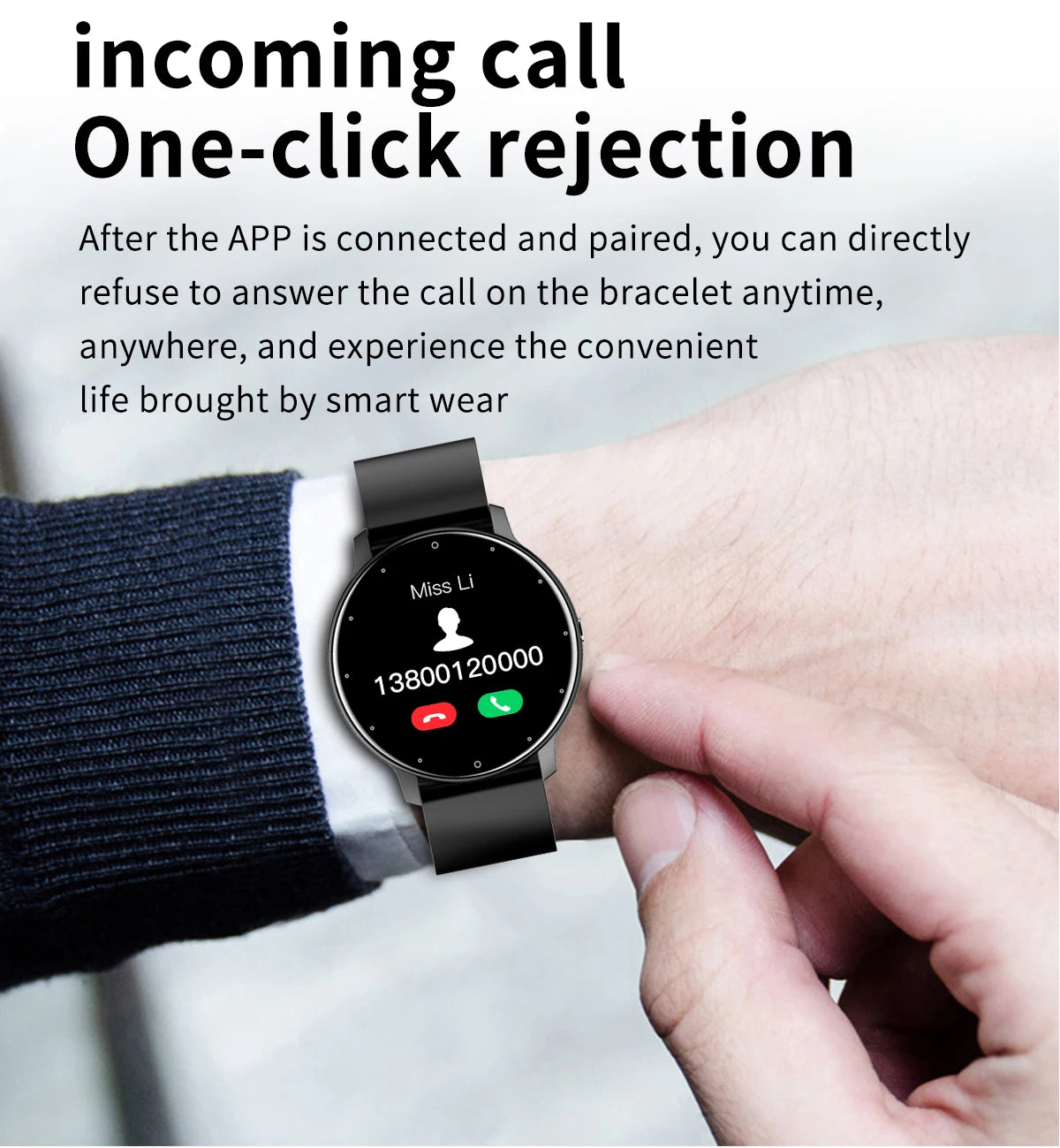 LIGE 2026 Smart Watch Sport Fitness Waterproof For Android- IOS