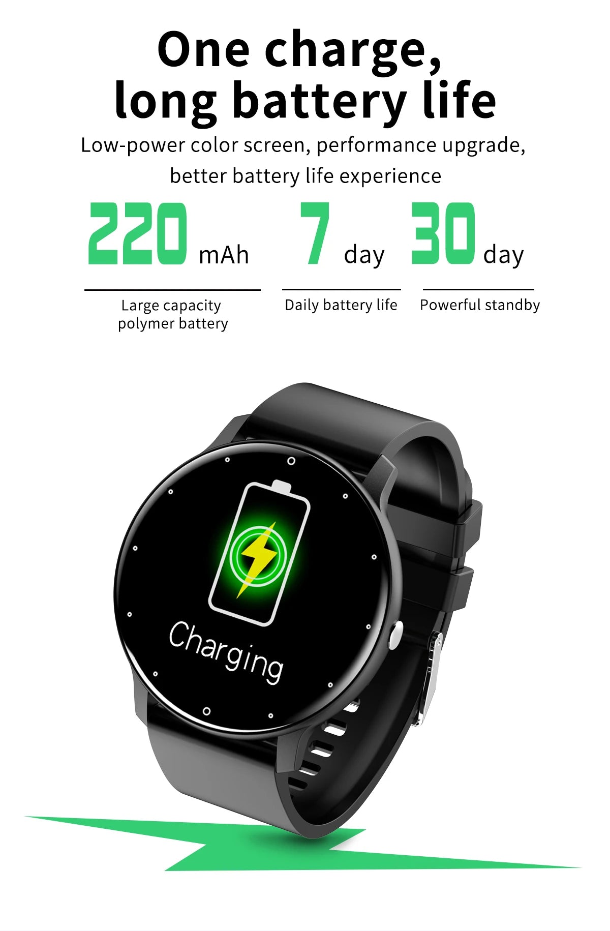 LIGE 2026 Smart Watch Sport Fitness Waterproof For Android- IOS