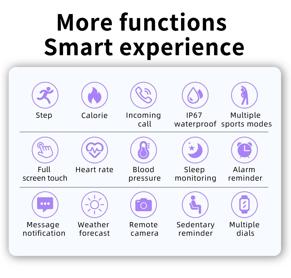 LIGE 2026 Smart Watch Sport Fitness Waterproof For Android- IOS