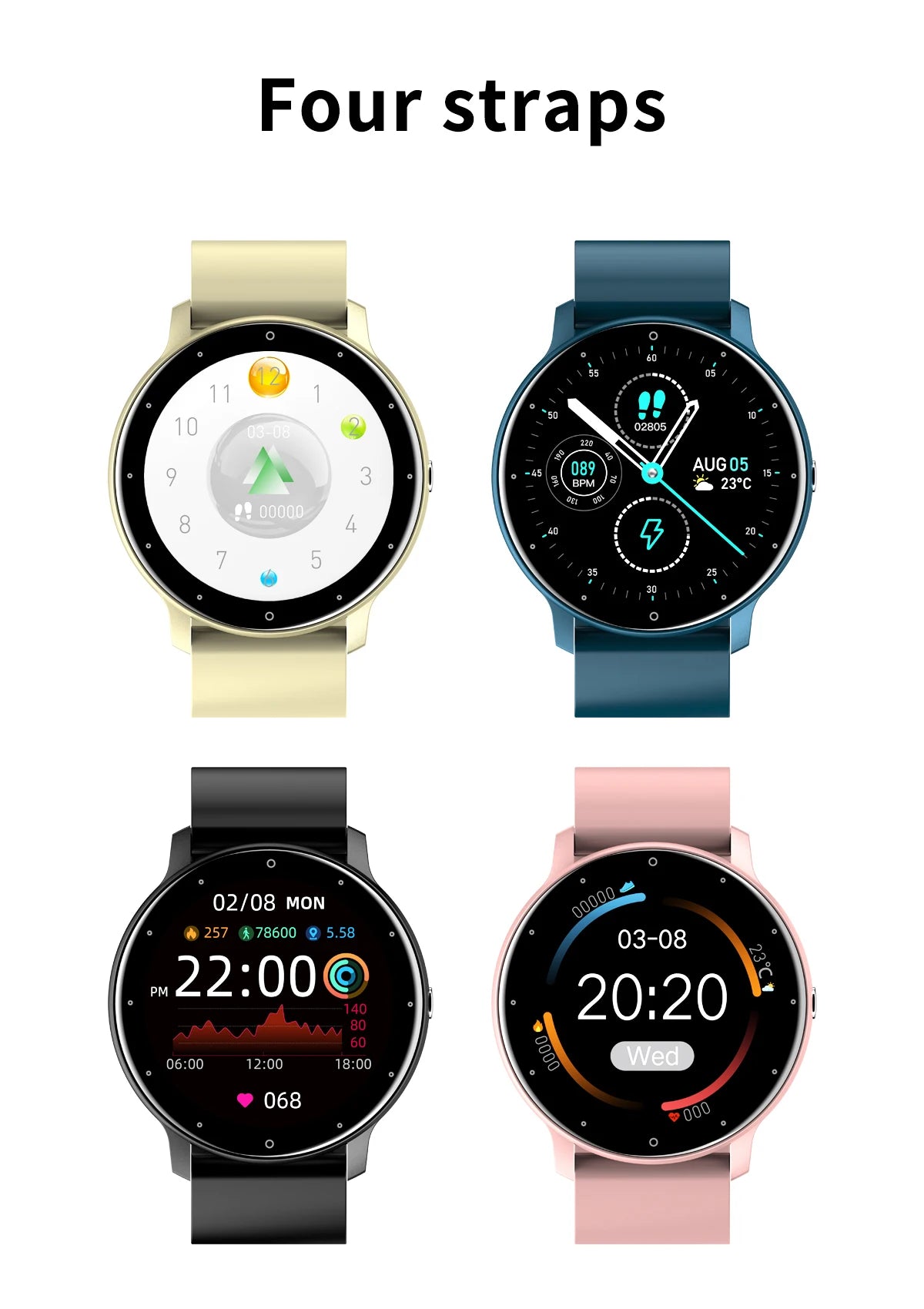 LIGE 2026 Smart Watch Sport Fitness Waterproof For Android- IOS