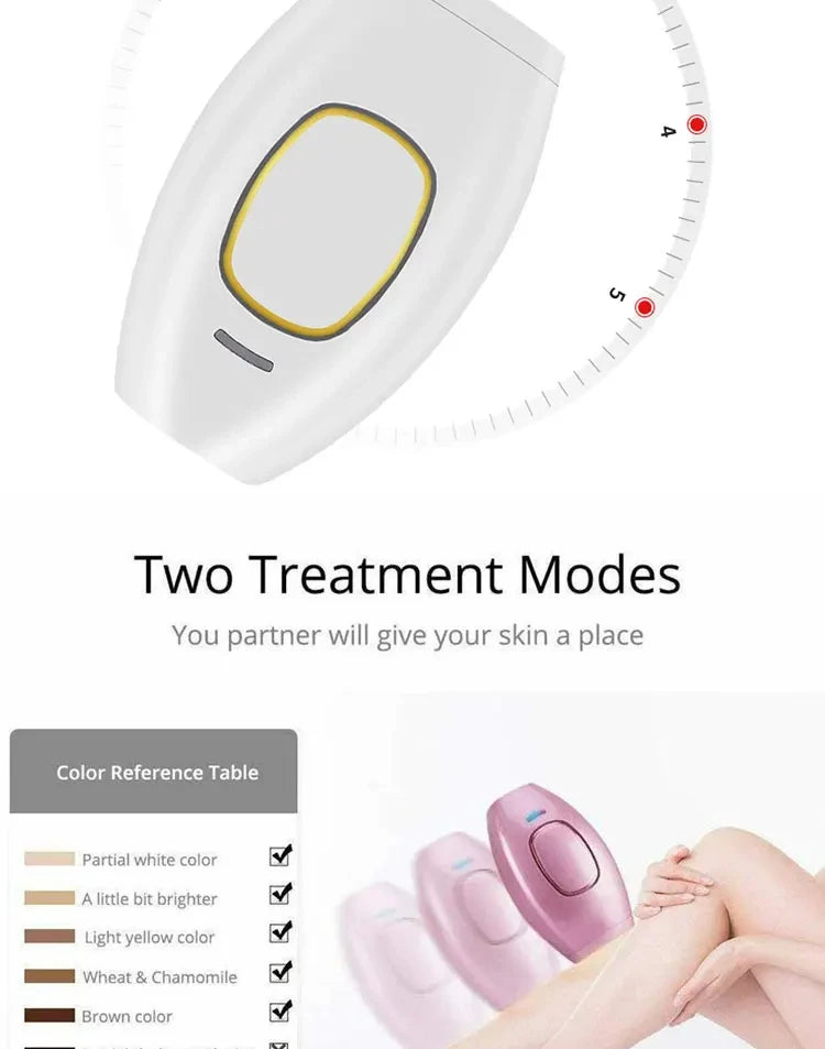 Body Bikini IPL 500,000 Flash Depilator Pulses Permanent Laser.
