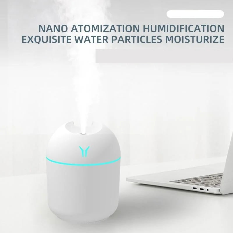 Mini humidificador de aire USB de 250ML, difusor de aceites esenciales aromáticos para el Hogar y el Auto