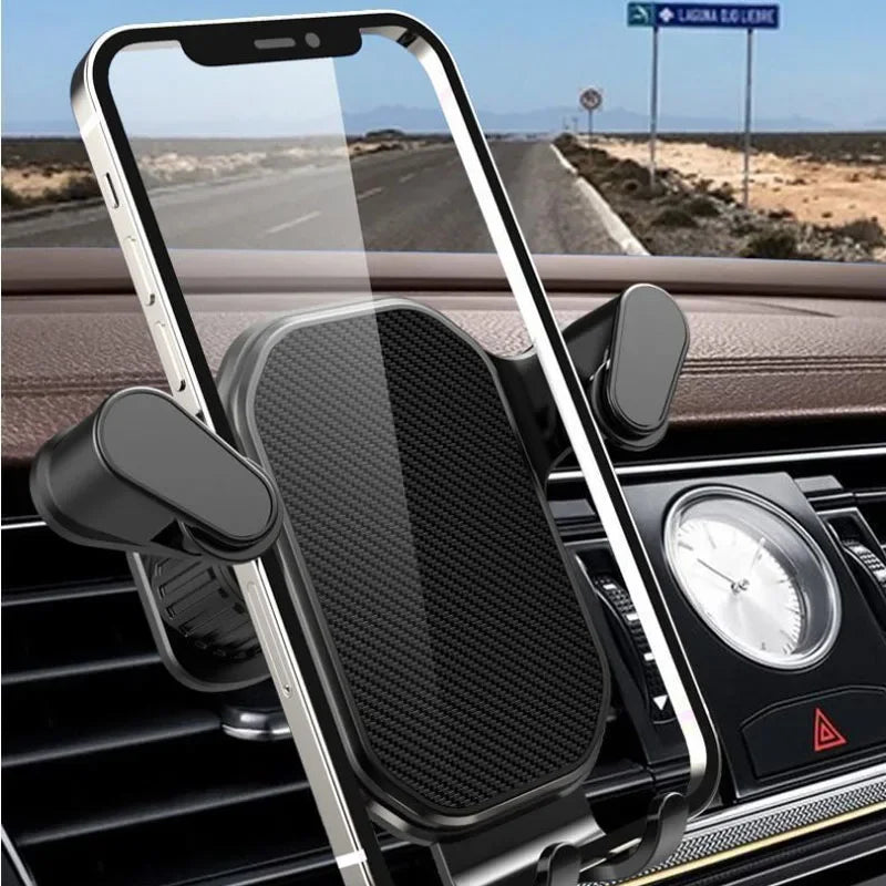 Soporte Universal para Movil en Auto con gancho de ventilación para instalación de rotación de 360 grados.