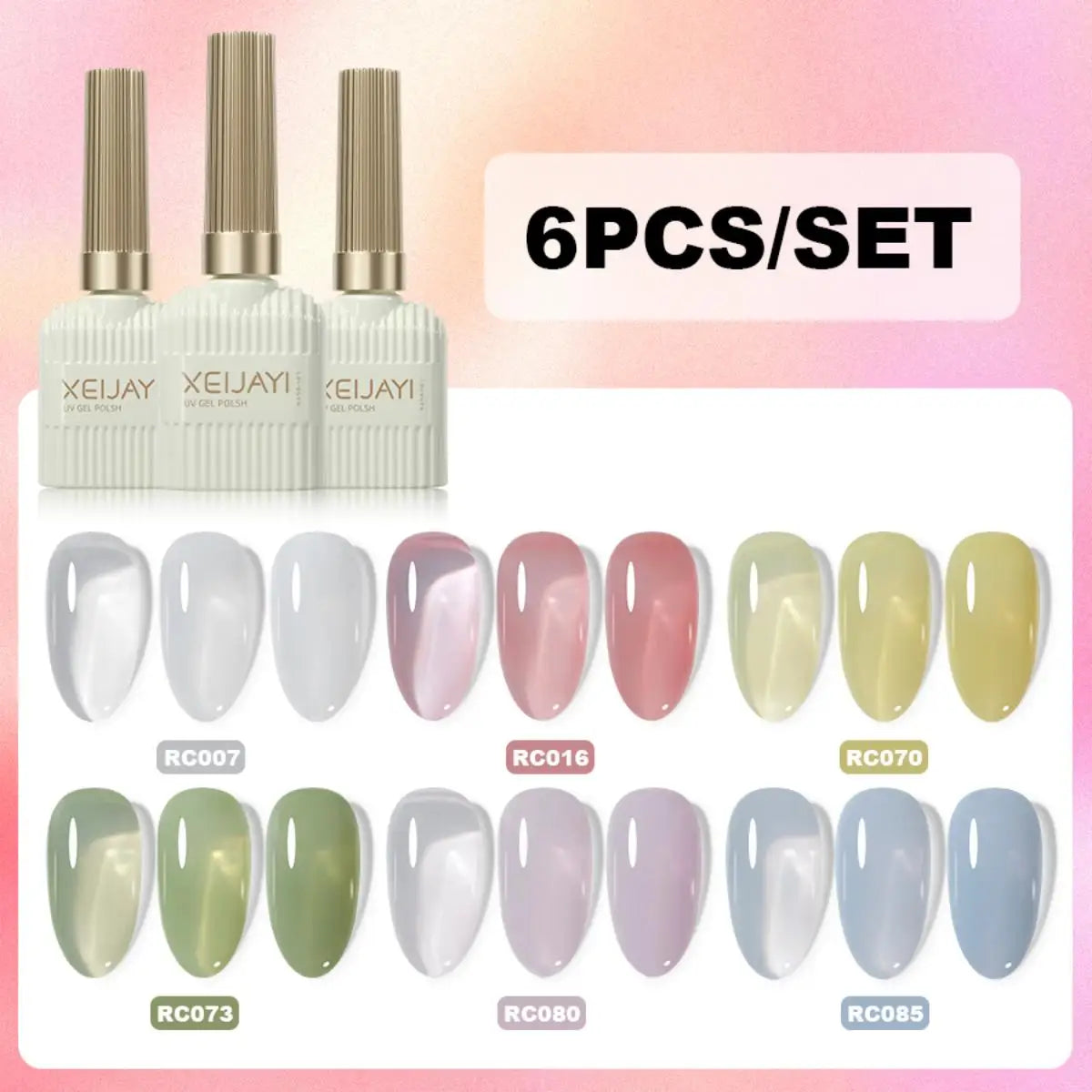 XEIJAYI 6 uds 15Ml juego de esmalte de uñas en gel