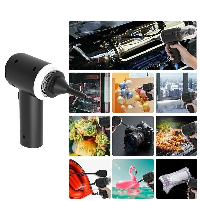 Aspiradora de Auto Inalámbrico con carga USB de 1200mAh