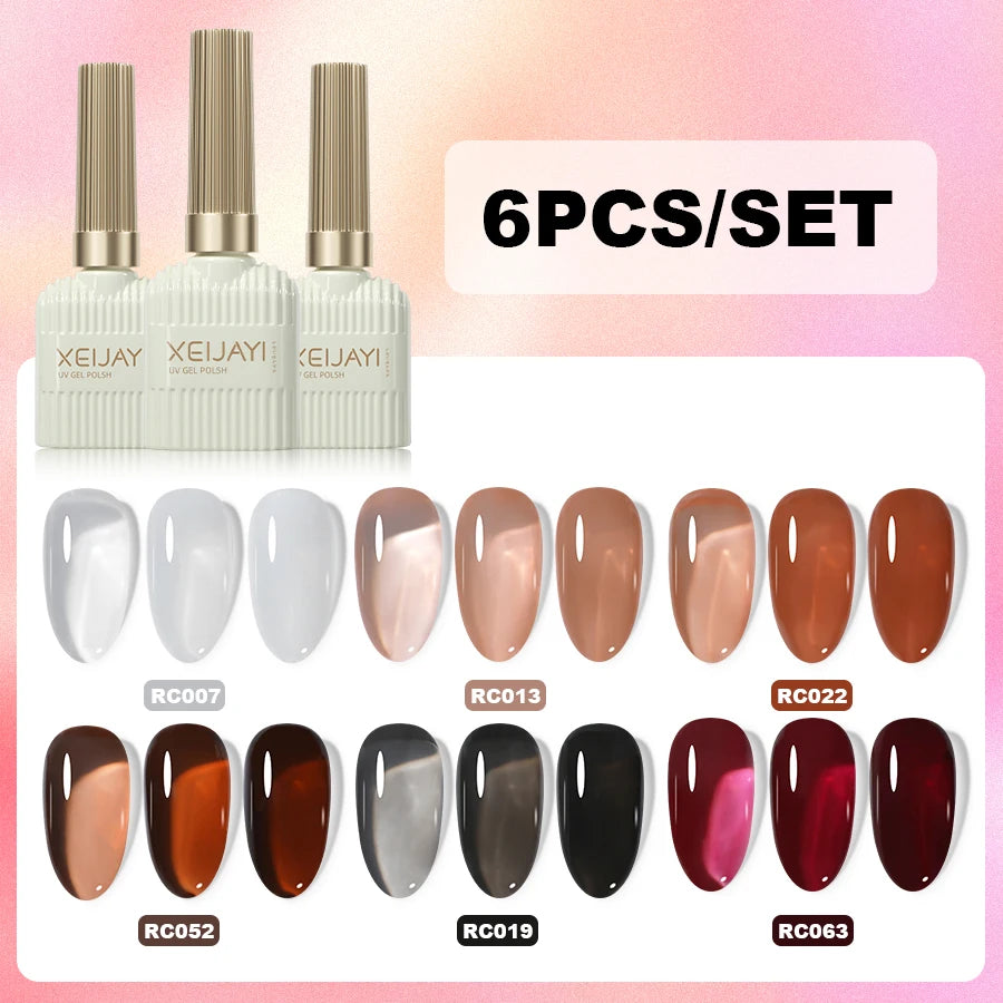 XEIJAYI 6 uds 15Ml juego de esmalte de uñas en gel