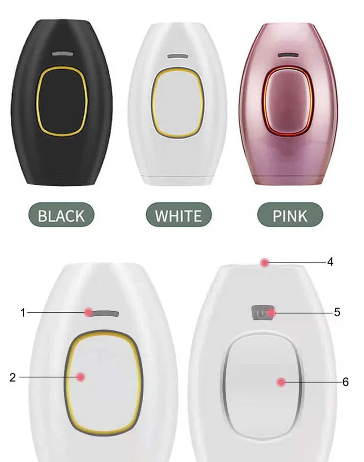 Body Bikini IPL 500,000 Flash Depilator Pulses Permanent Laser.