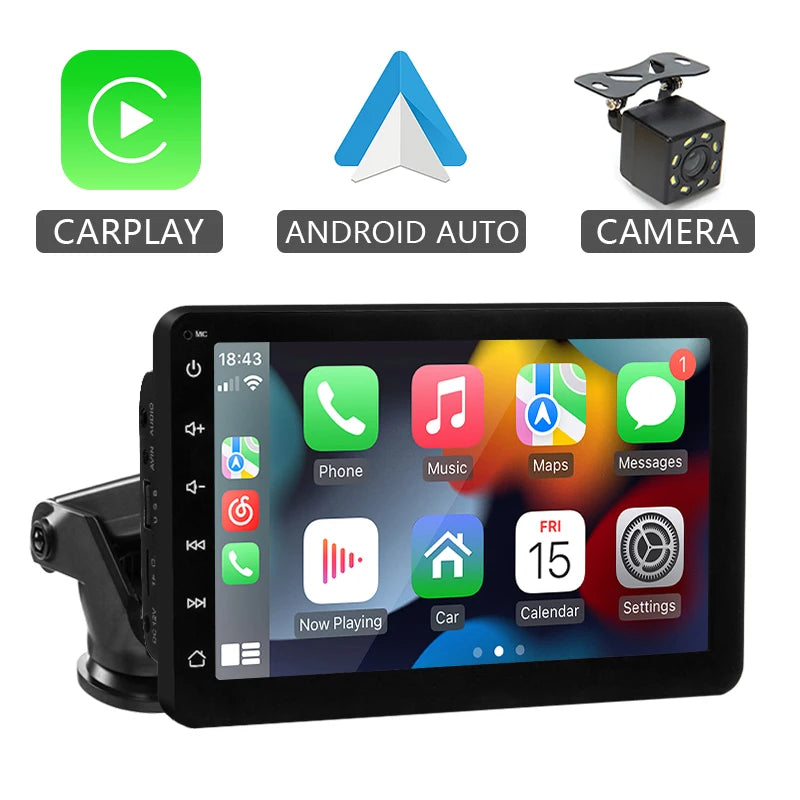 Carplay Inalámbrico y Android Auto, Pantalla táctil Universal portátil