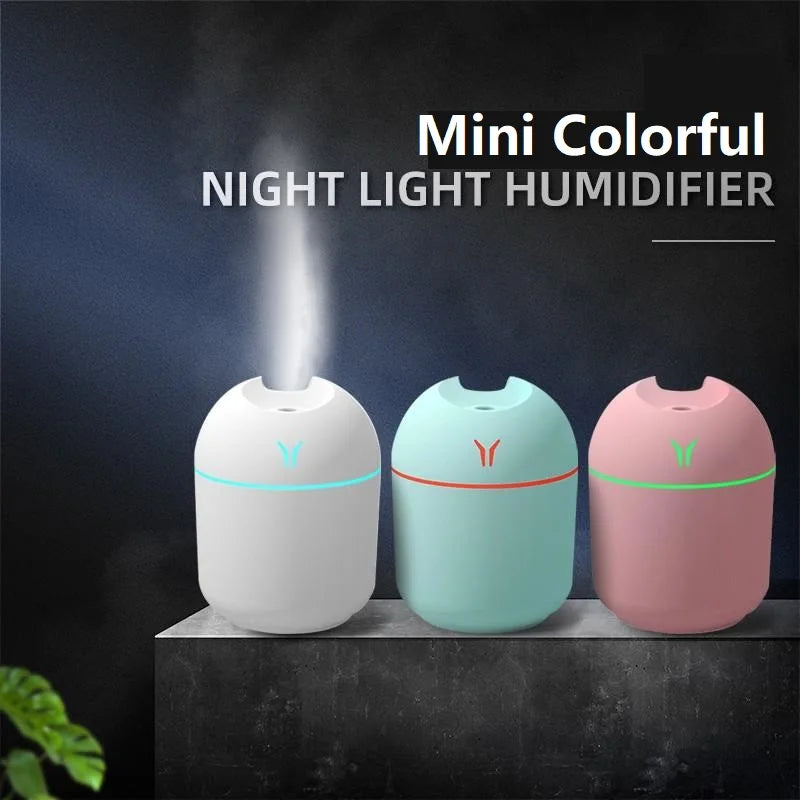 Mini humidificador de aire USB de 250ML, difusor de aceites esenciales aromáticos para el Hogar y el Auto