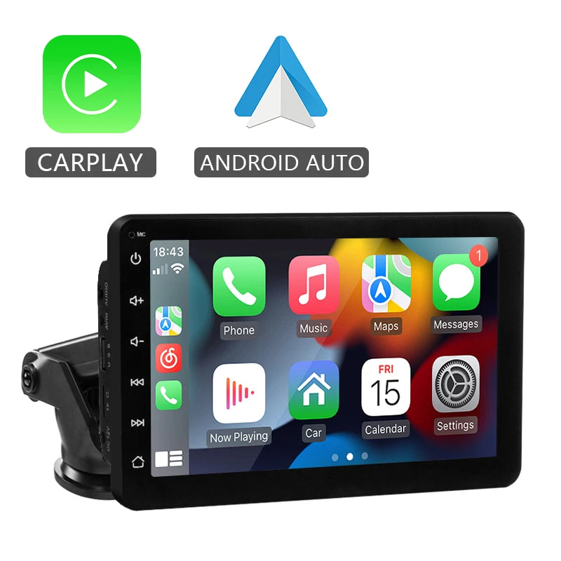 Carplay Inalámbrico y Android Auto, Pantalla táctil Universal portátil