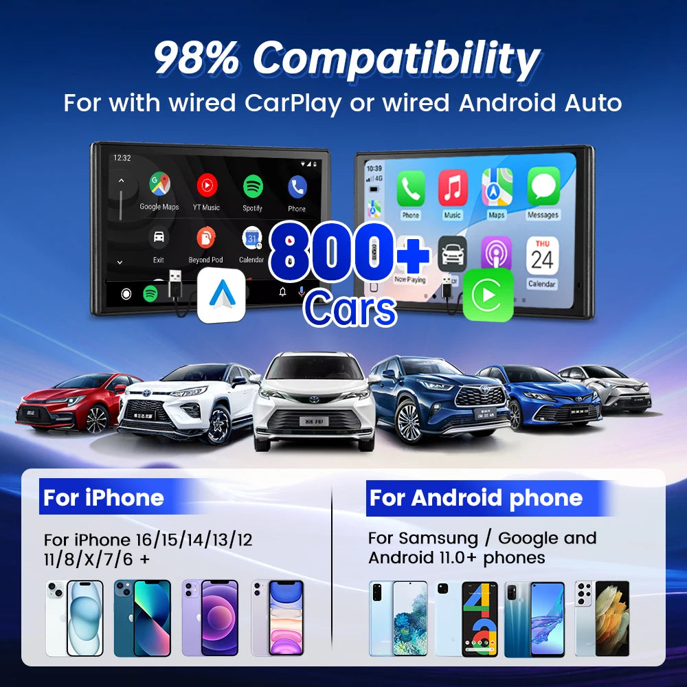 Adaptador CarPlay inalámbrico con cable, USB Plug and Play, Wifi, Bluetooth