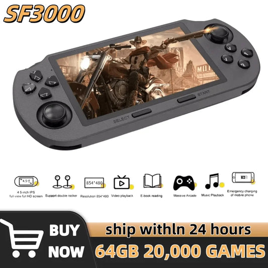 SF3000 Console Linux System 4.5 Inch 854*480 IPS Screen Portable Pocket