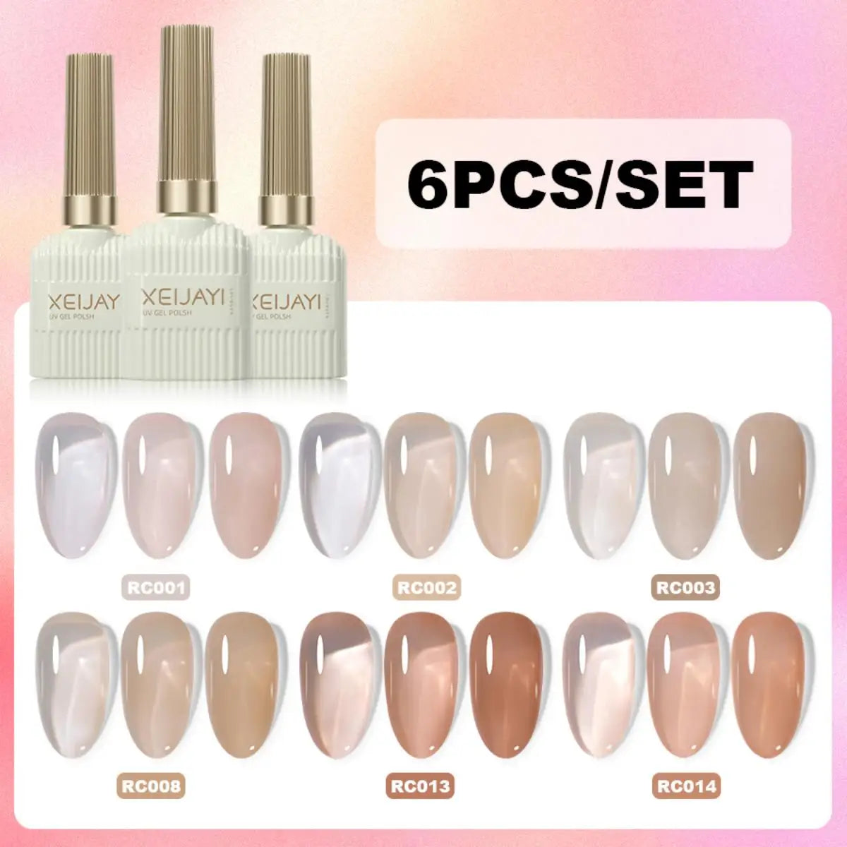XEIJAYI 6 uds 15Ml juego de esmalte de uñas en gel