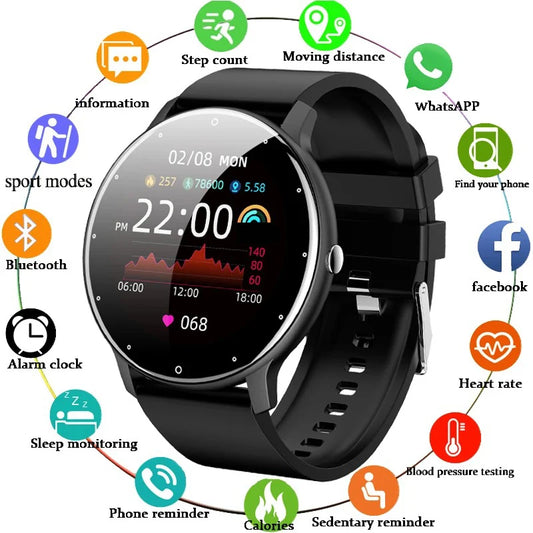 LIGE 2026 Smart Watch Sport Fitness Waterproof For Android- IOS