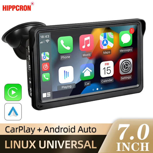 Carplay Inalámbrico y Android Auto, Pantalla táctil Universal portátil