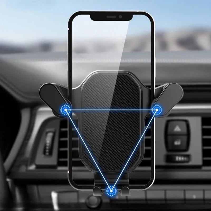 Soporte Universal para Movil en Auto con gancho de ventilación para instalación de rotación de 360 grados.