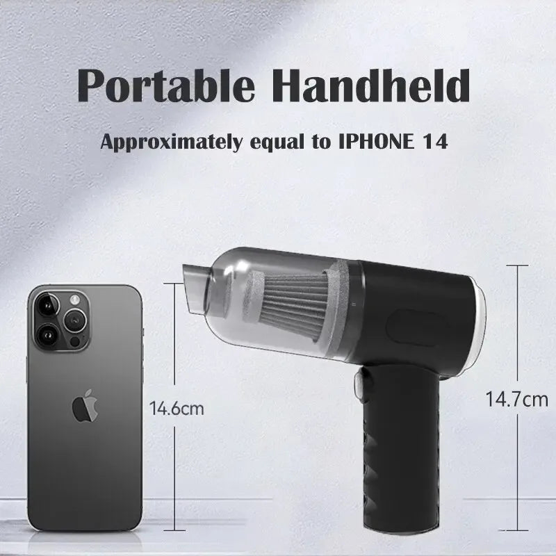 Aspiradora de Auto Inalámbrico con carga USB de 1200mAh