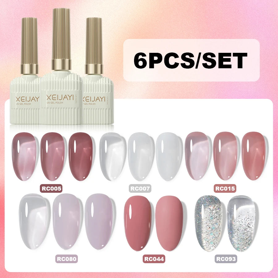 XEIJAYI 6 uds 15Ml juego de esmalte de uñas en gel