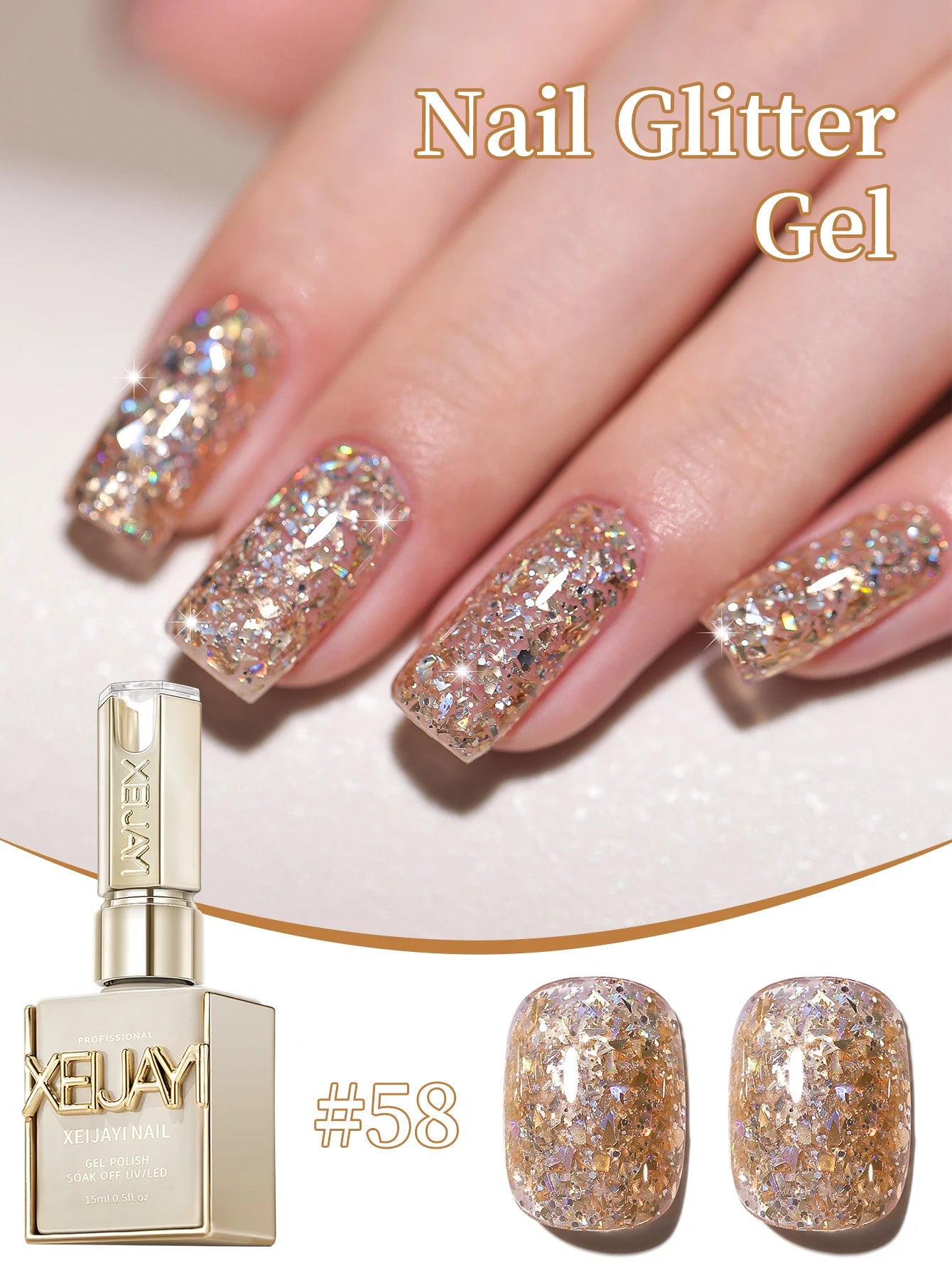 Esmalte de uñas de Gel UV Led  15ML XEIJAYI